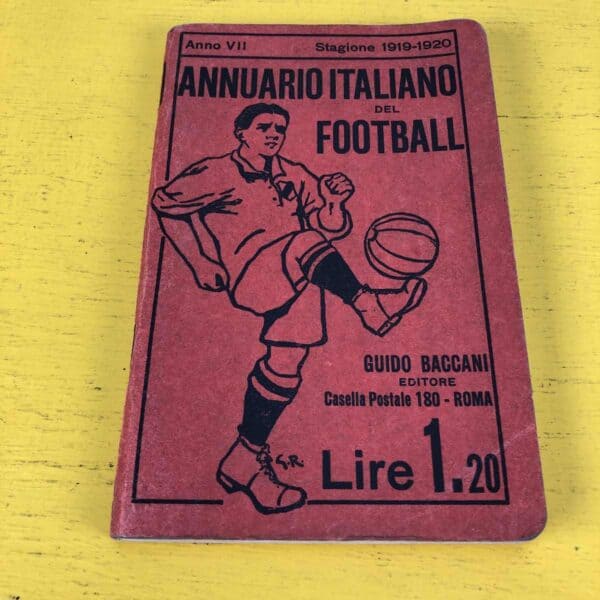 annuario italiano del football guido baccani editore, stagione 1919/1920