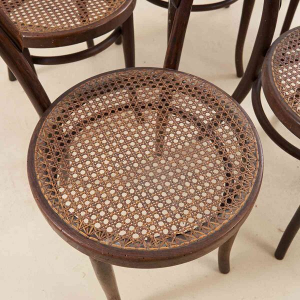 SEDIE THONET IN LEGNO E PAGLIA DI VIENNA , 6 PZ - immagine 2