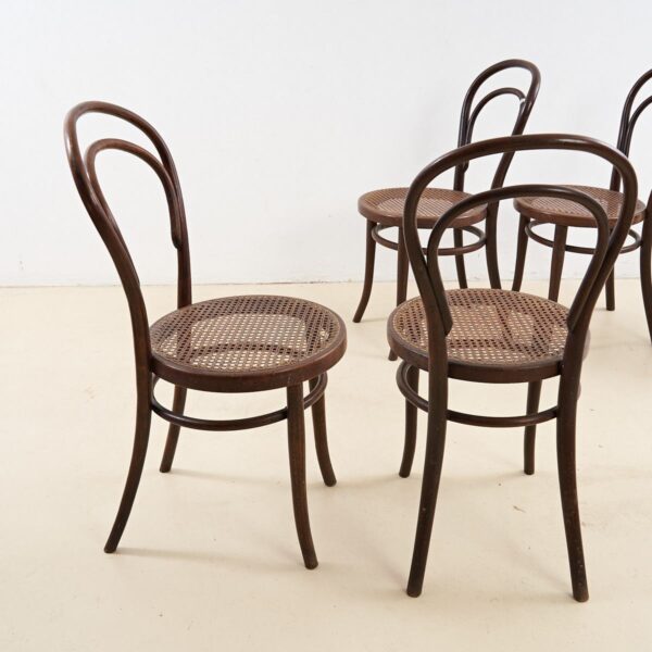 SEDIE THONET IN LEGNO E PAGLIA DI VIENNA , 6 PZ - immagine 4